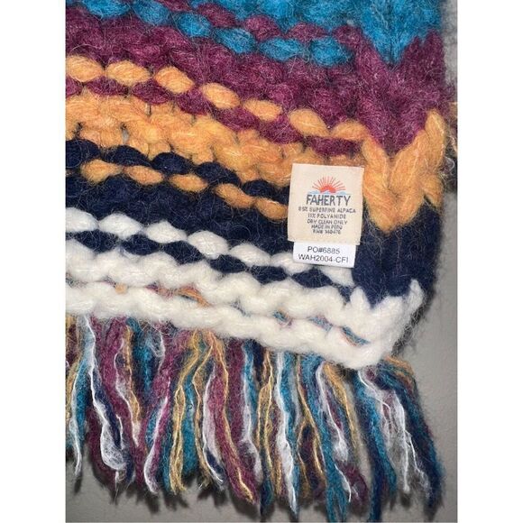 Faherty X B.Yellowtail Scarf Chunky Knit - Picture 2 of 6